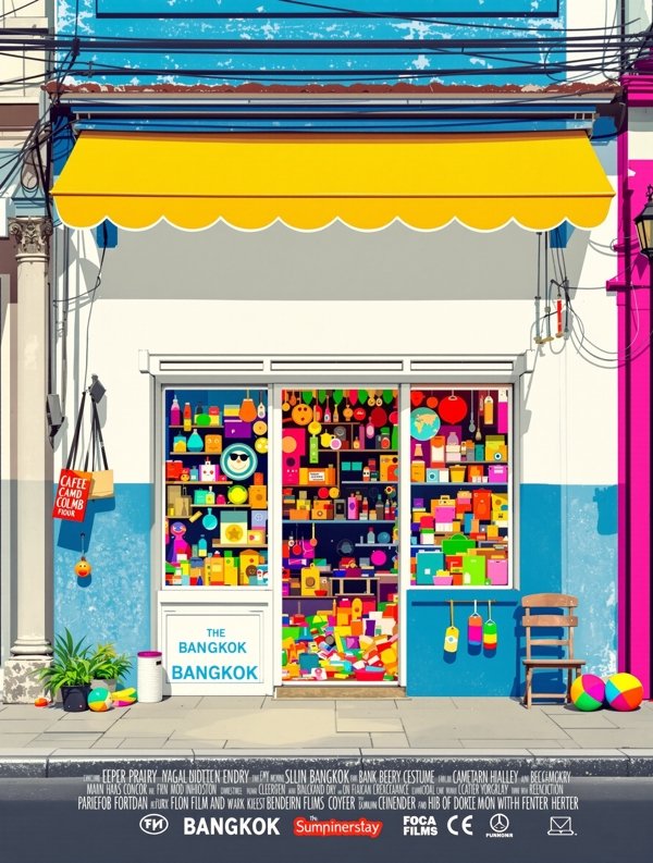 蓝白商店 电影海报